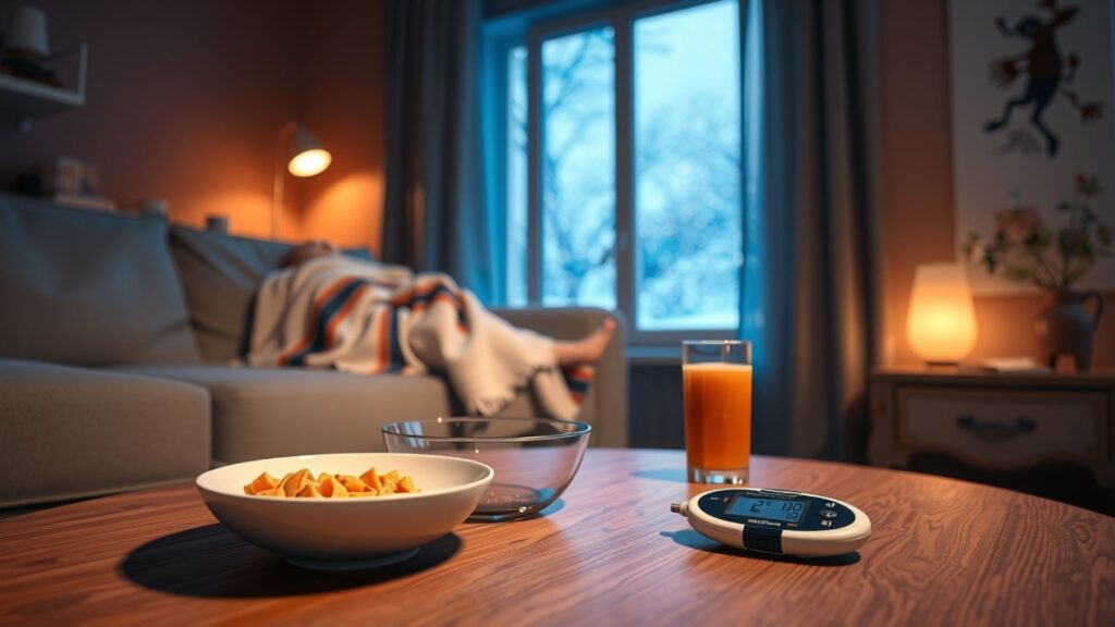 Illness is another major wintertime factor - diabetes in cold winter